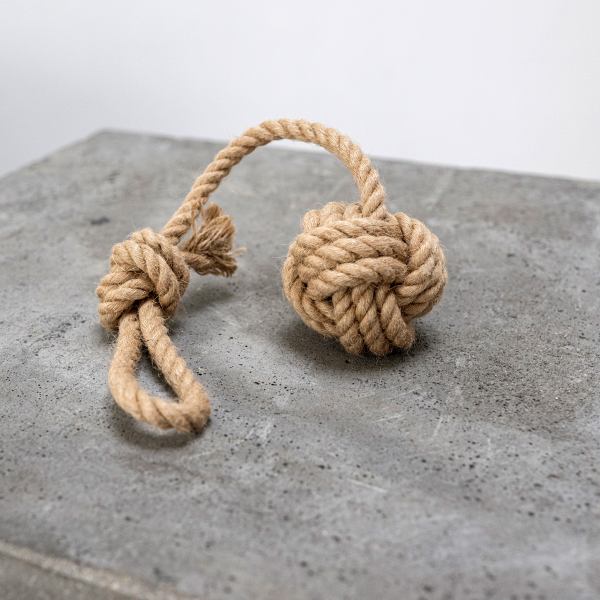 Natur Schleuderball - Hanfseil