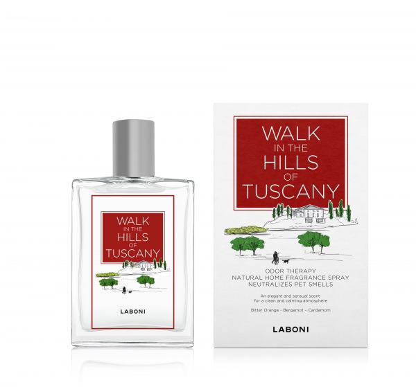Walk in the Hills of Tuscany - practical fragrance spray for the elimination of odours