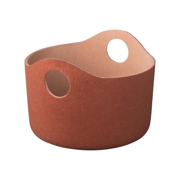 Aufbewahrungskorb für Hundespielzeug aus Wollfilz, rustic brown / tan